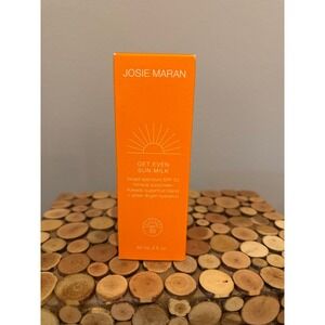 New Josie Maran Get Even Sun Milk Mineral‎ Sunscreen SPF33 60ml/2oz EXPIRED